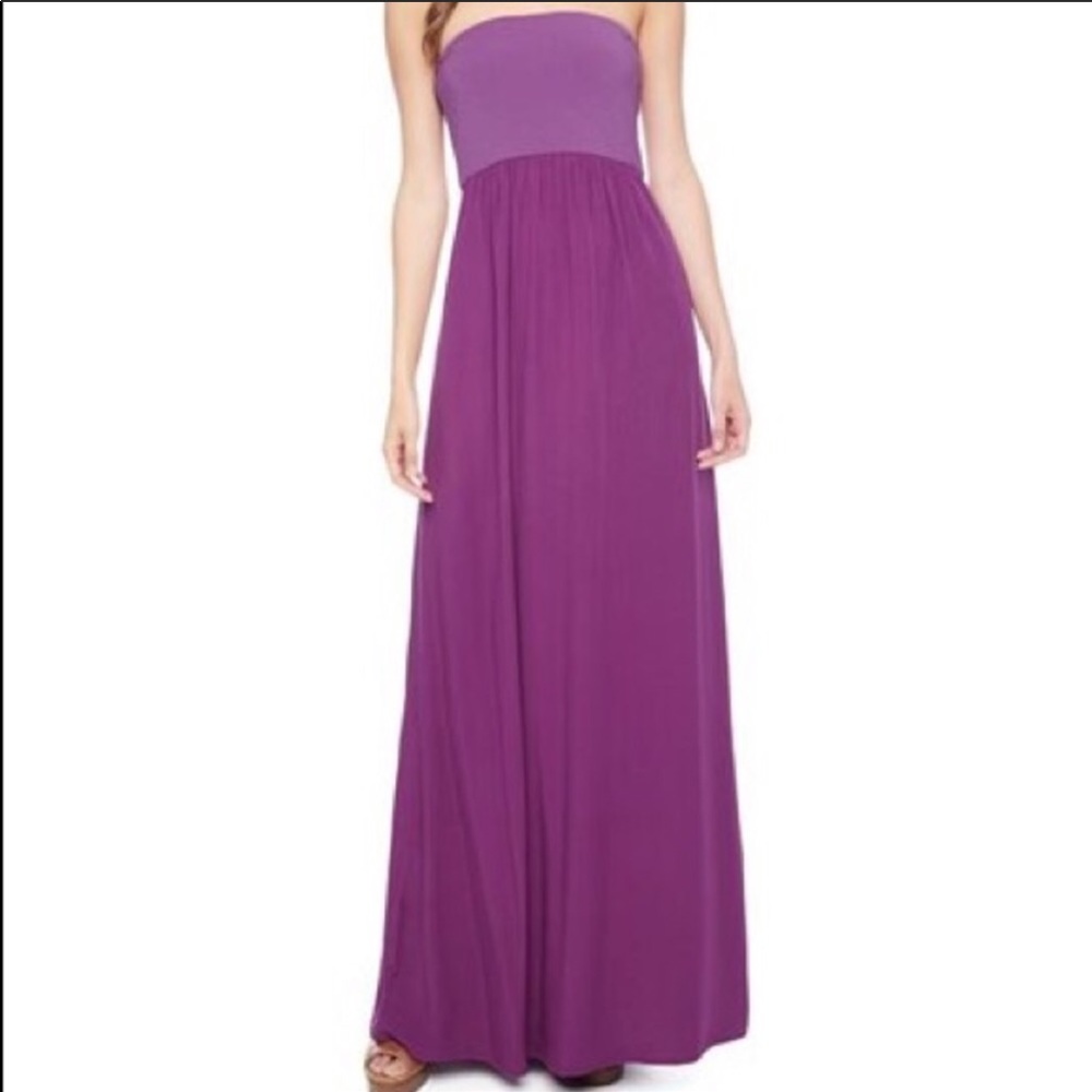 Splendid long strapless maxi dress size M
